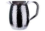 WPB-3H, 3-Quart Hammered Bell Pitcher, Stainless Steel