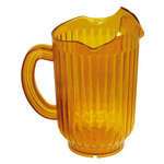 WPCT-60A, 60-Ounce Amber Polycarbonate Pitcher with Three Spouts