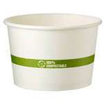 World Centric BO-PA-16, 16 Oz Compostable White Paper Bowls, 500/CS