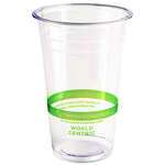World Centric CP-CS-20, 20 Oz Clear PLA Cold Cups, 1000/CS
