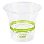 World Centric CP-CS-5, 5 Oz Clear PLA Cold Cups, 2000/CS