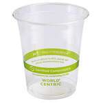 World Centric CP-CS-7, 7 Oz Clear PLA Cold Cups, 2000/CS