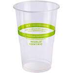 World Centric CP-CS-9, 9 Oz Clear PLA Cold Cups, 2000/CS
