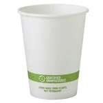 World Centric CU-PA-12, 12 Oz White Kraft Paper Cups, 1000/CS