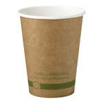 World Centric CU-PA-12-K 3.5x4.3-Inch 12 Oz Kraft Paper Compostable Hot Cup, 1000/CS (Discontinued)