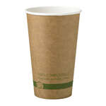 World Centric CU-PA-16-K 3.5x5-Inch 16 Oz Kraft Paper Compostable Hot Cup, 1000/CS (Discontinued)