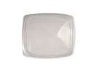 World Centric RDL-CS-8, Clear Ingeo Lid for 8- to 16-Ounce Clear Deli Rectangular Containers, 900/CS, ASTM, BPI