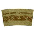 World Centric SL-PA-LG, PCW Paper Sleeves for 10-20 Oz Boxes, 1000/CS