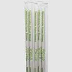 World Centric ST-PA-8W-K, 8-inch Kraft Paper Straws Wrapped, 6000/CS