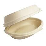 World Centric TO-FB-BB, 32 Oz Fiber Burrito Bowl Clamshell, 250/CS