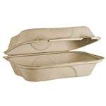 World Centric TO-SC-UHBL-LF, 9x6x3-inch Beige Fiber PLA Lined Boxes, 500/CS