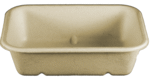 World Centric TR-SC-UAR, 6.5x5x1.5-Inch Fiber Tray, 600/CS, ASTM D6400, BPI, USDA