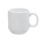 Yanco AC-12-P 12 Oz 3.5-Inch Abco Porcelain Stackable Prime Mug, 36/CS