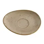 Yanco AG-002 6x4.5-Inch Agate Porcelain Saucer, 36/CS