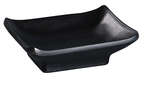 Yanco BP-4046 2.5 Oz Black Pearl Melamine Rectangular Sauce Dish, 72/CS