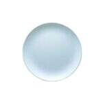 Yanco ВЅ-1907 7.2-Inch Bay Shell Melamine Round Light Blue Plate, 48/CS (Discontinued)