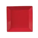 Yanco CA-112RD, 12&rdquo; Carnival Red Square China Plate, 12/CS