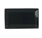 Yanco CA-212BK, 12&rdquo;x8&rdquo; Carnival Black Rectangular China Plate, 12/CS