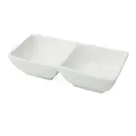 Yanco CA-4032, 5.5x2.75x1.38-Inch 2 Oz Cambria Double Sauce Dish, 36/Pack