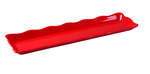 Yanco DC-6019R 19x5.25x1-Inch Deli Scallop Edged Red Melamine Display Tray, DZ