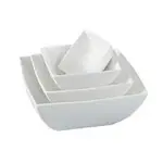 Yanco FU-004 8 Oz 4x1.75H-Inch Porcelain Fuji Square Bowl, 36/CS