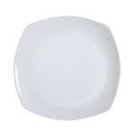 Yanco FU-312 12-Inch Porcelain Fuji Square Flat Plate, DZ