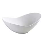 Yanco FU-510 28 Oz 10x5-Inch Porcelain Fuji Bone White Oval Fortune Bowl, DZ