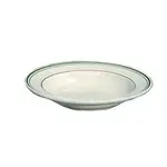 Yanco GB-105 16 Oz 10.5-Inch Porcelain Green Band Deep Pasta Bowl 1.75-Inch Porcelain Deep, DZ