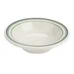 Yanco GB-11 12.5 Oz 4.75-Inch Porcelain Green Band Fruit Cup, 36/CS