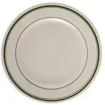 Yanco GB-22 8.375-Inch Porcelain Green Band Plate, 36/CS