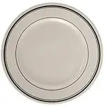 Yanco GB-6 6.625-Inch Porcelain Green Band Plate, 36/CS
