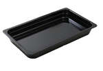 Yanco GN-120BK 5.5L GN Pan 20.87x 12.8x 2.56-Inch Rectangular Black Melamine 1/1 Pan, 3/CS