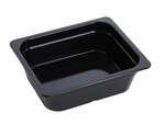 Yanco GN-213BK 3.6L GN Pan 12.8x 10.43x 3.94-Inch Rectangular Black Melamine 1/2 Pan, 6/CS