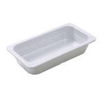Yanco GN-512 12.8x 6.93x 2.56-Inch GN Pan Rectangular White Melamine 1/3 Pan, 6/CS