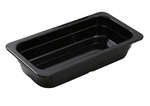 Yanco GN-610BK 10.43x 6.38x 2.56-Inch GN Pan Rectangular Black Melamine1/4 Pan, 6/CS