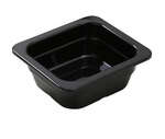 Yanco GN-706BK 6.93x 6.38-Inch 2.56-Inch GN Pan Rectangular Black Melamine 1/6 Pan, 6/CS