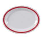 Yanco HS-213 13.5x10.5-Inch Houston Melamine Oval White Platter, DZ