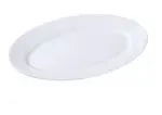 Yanco LD-210 10x6.75-Inch London Porcelain Round White Platter, 24/CS (Discontinued)