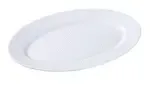 Yanco LD-214 14x9-Inch London Porcelain Round White Platter, DZ (Discontinued)