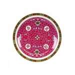 Yanco LG-1007 7-Inch Longevity Asian Style Melamine Red Round Plate, 48/CS