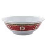 Yanco LG-5060 34 Oz Longevity Asian Style Melamine White Round Bowl, 48/CS