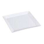 Yanco LK-107 7.25-Inch Lion King Porcelain Square Super White Plate, 36/CS