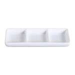 Yanco LK-506 1.5 Oz Each 6x2.5-Inch Lion King Porcelain Round Super White Triple Dish, 36/CS