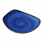 Yanco LY-106BU 5.75x0.75-Inch Lyon Blue Porcelain Round Blue Plate, 36/CS