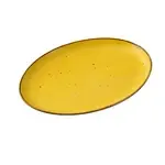 Yanco LY-2112YL, 12x8.25x1.25-Inch Lyon-Yellow Coupe Platter, 12/Pack
