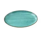 Yanco LY-2114TQ, 14x10x1.25-Inch Lyon-Turquoise Coupe Platter, 12/Pack