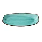 Yanco LY-215TQ, 15x8.5x1.63-Inch Turquoise Lyon Rectangular Plate, 12/Pack