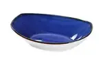 Yanco LY-407BU 10 Oz 7x4.75x1.75-Inch Lyon Blue Porcelain Oval Blue Bowl, 24/CS