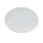 Yanco MA-12 10x8-Inch Mayor Porcelain Round White Platter With Narrow Rim, 24/CS