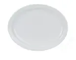 Yanco MA-13 11.5x9.5-Inch Mayor Porcelain Round White Platter With Narrow Rim, DZ